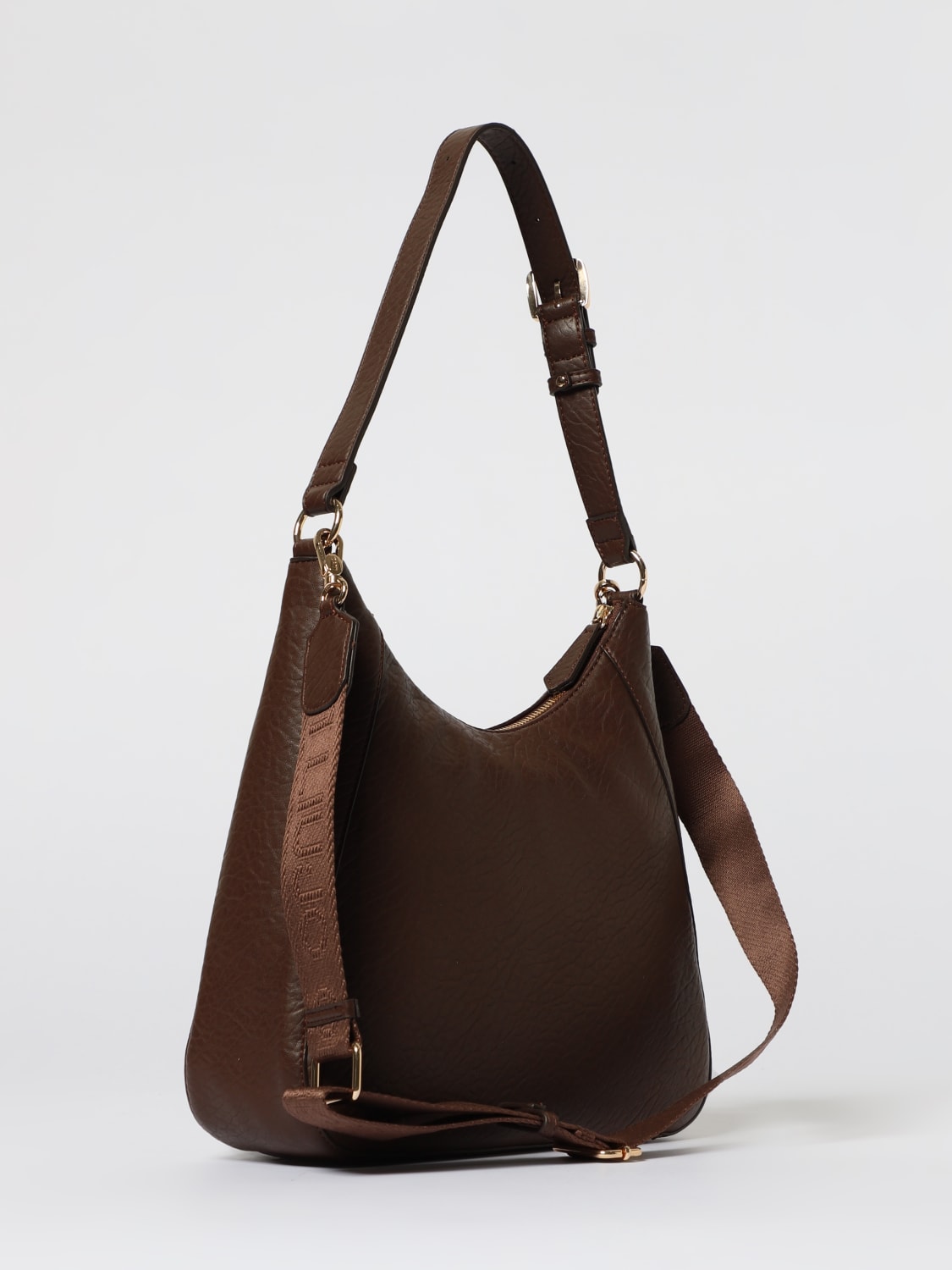 LIU JO BORSA A SPALLA: Borsa a spalla in pelle sintetica Liu Jo, Marrone - Img 2