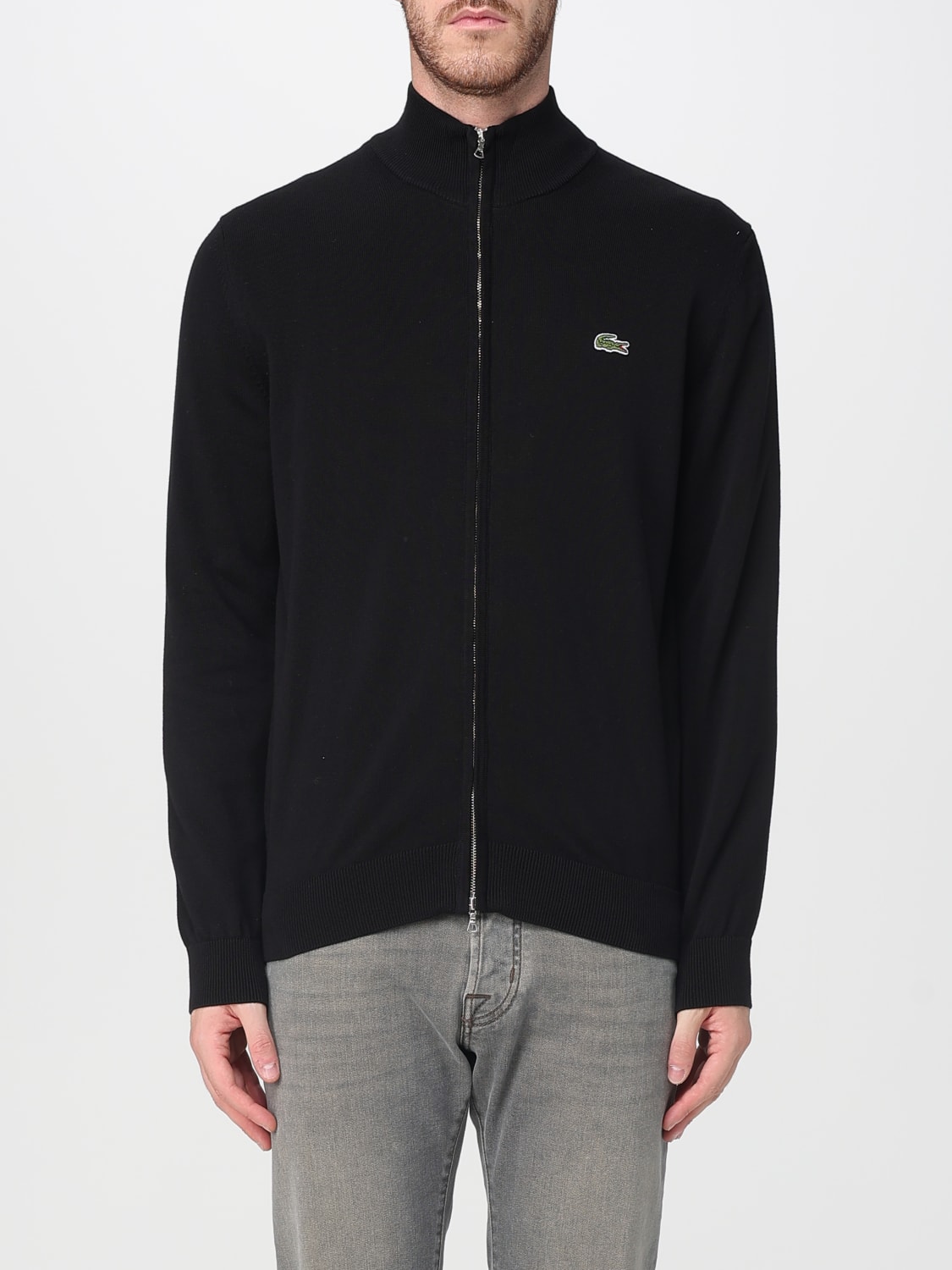 LACOSTE SWEATER: Sweater men Lacoste, Black - Img 1