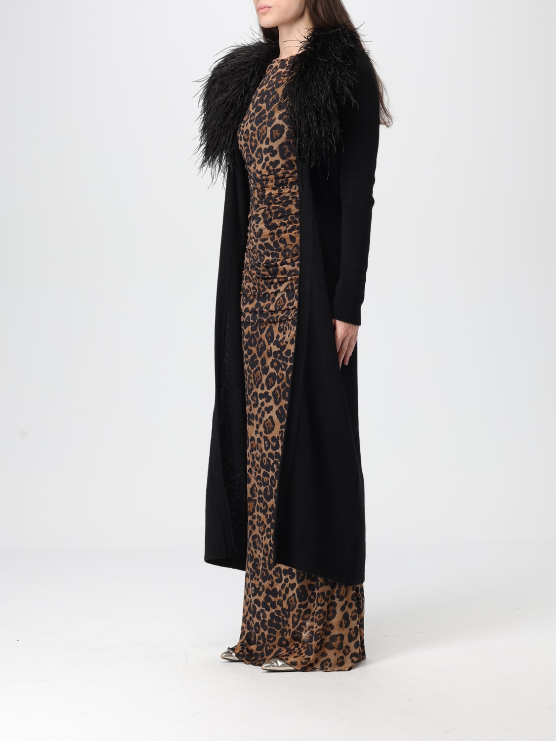 BLUMARINE SWEATER: Cardigan woman Blumarine, Black - Img 4