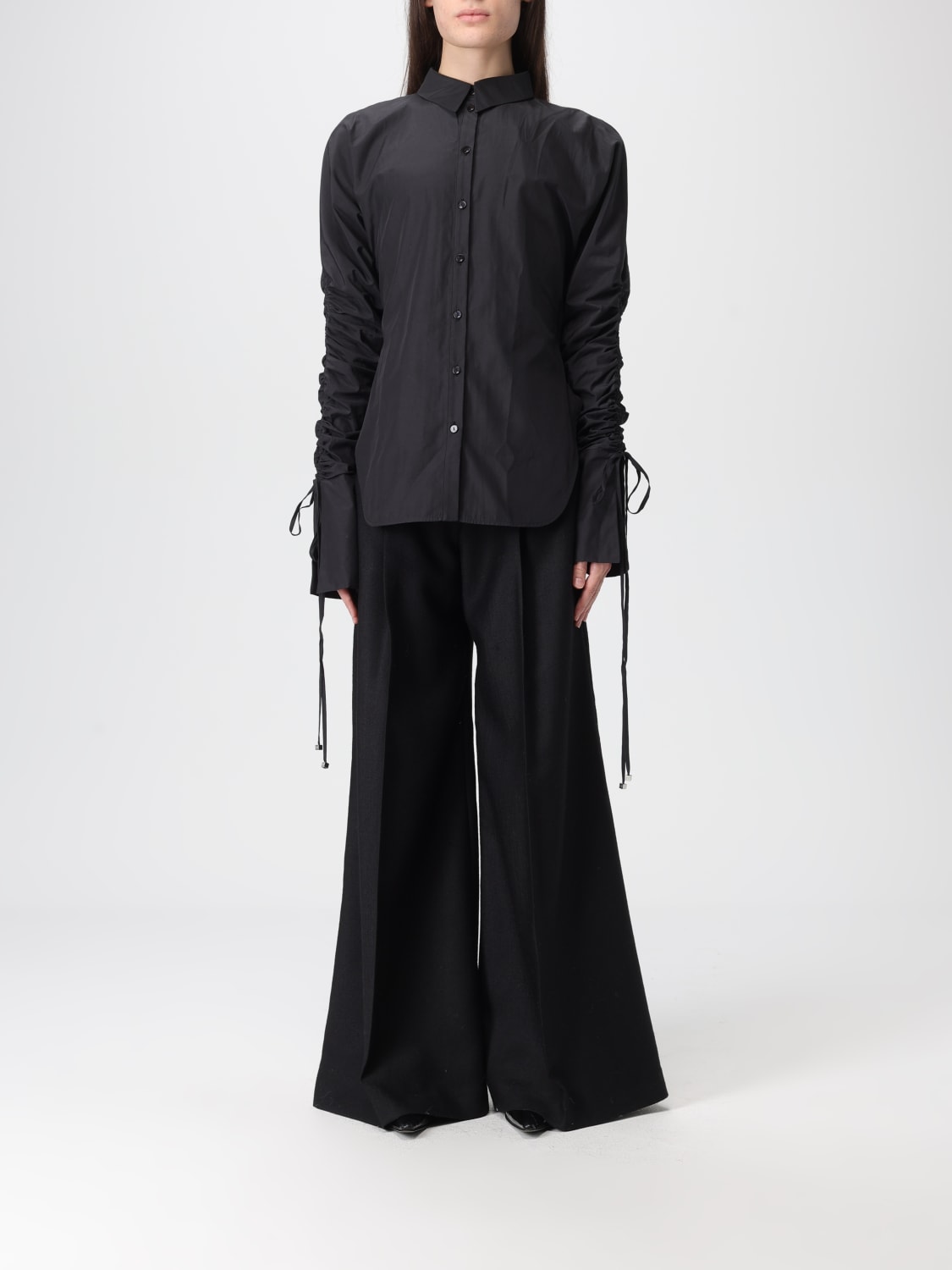 BLUMARINE CAMICIA: Camicia Blumarine in misto cotone , Nero - Img 1