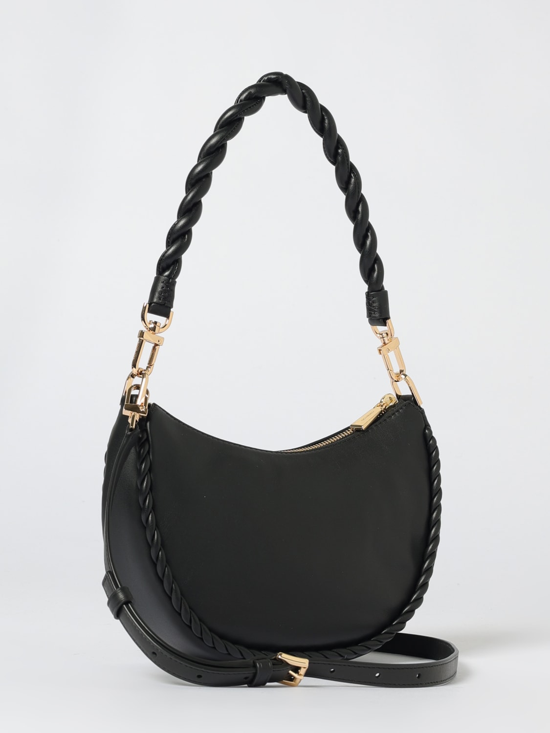 MICHAEL KORS BORSA A SPALLA: Borsa Kyla Michael Kors in pelle , Nero - Img 2