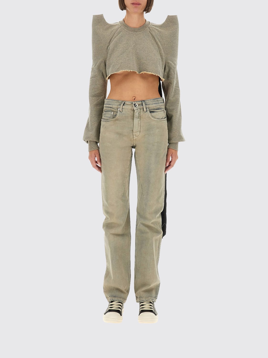 RICK OWENS DRKSHDW SWEATSHIRT: Sweatshirt damen Rick Owens Drkshdw, Grau - Img 1