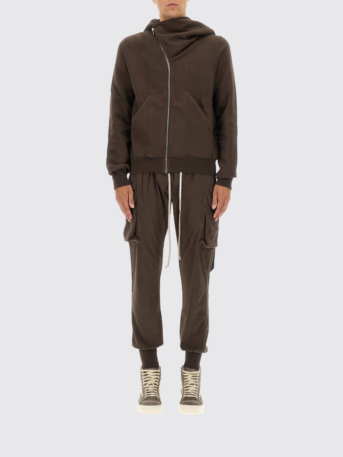 RICK OWENS DRKSHDW SWEATSHIRT: Sweatshirt men Rick Owens Drkshdw, Brown - Img 1