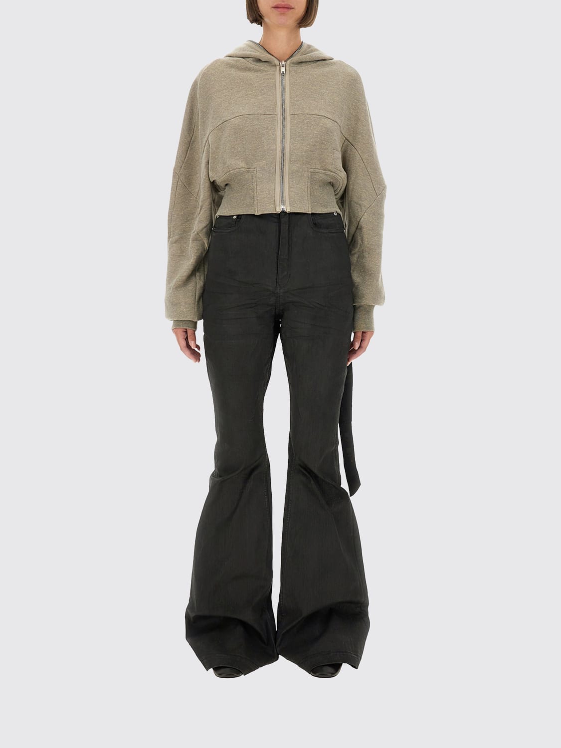 RICK OWENS DRKSHDW SWEATSHIRT: Sweatshirt woman Rick Owens Drkshdw, Grey - Img 1