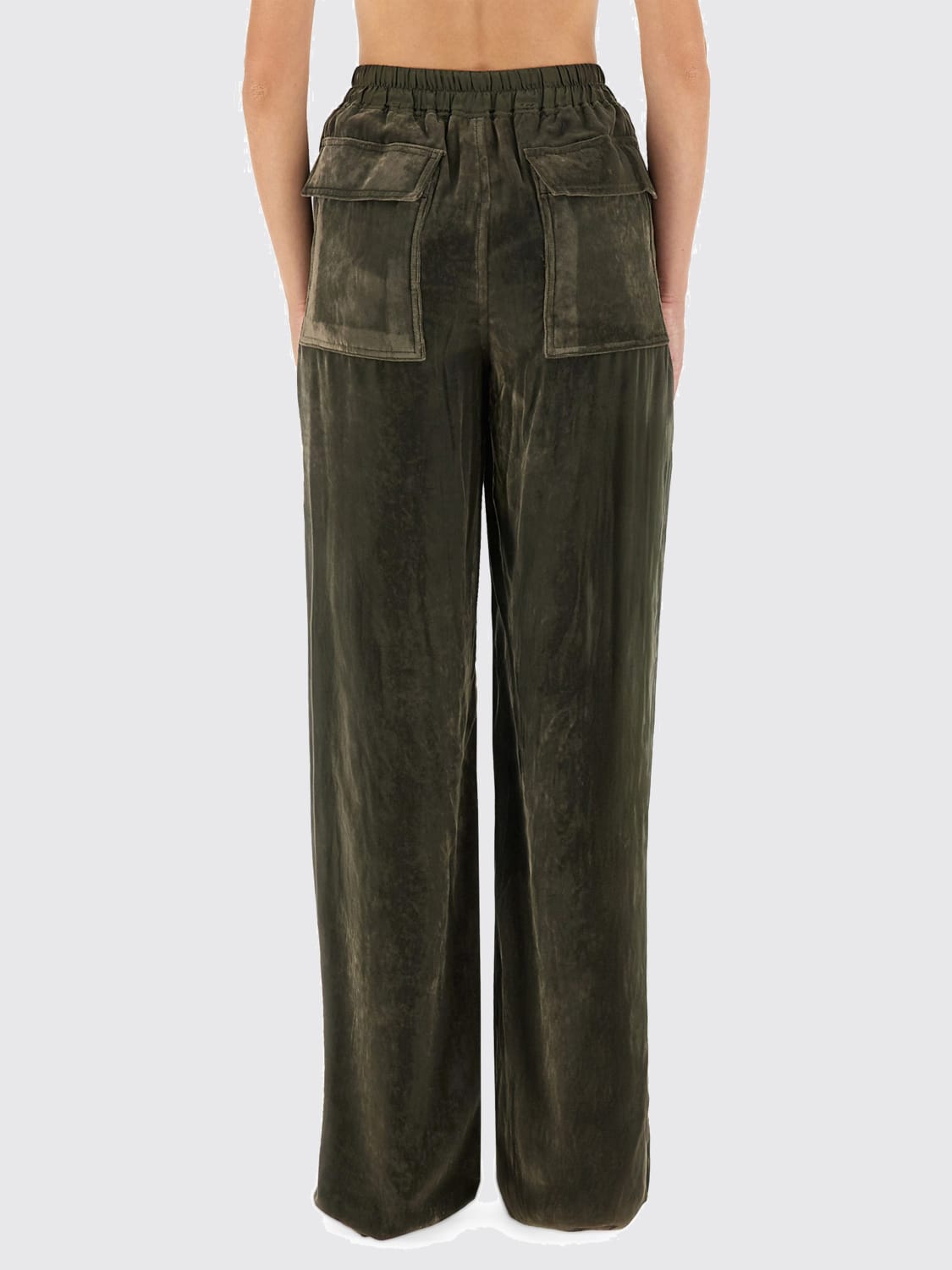 RICK OWENS PANTS: Pants woman Rick Owens, Green - Img 3