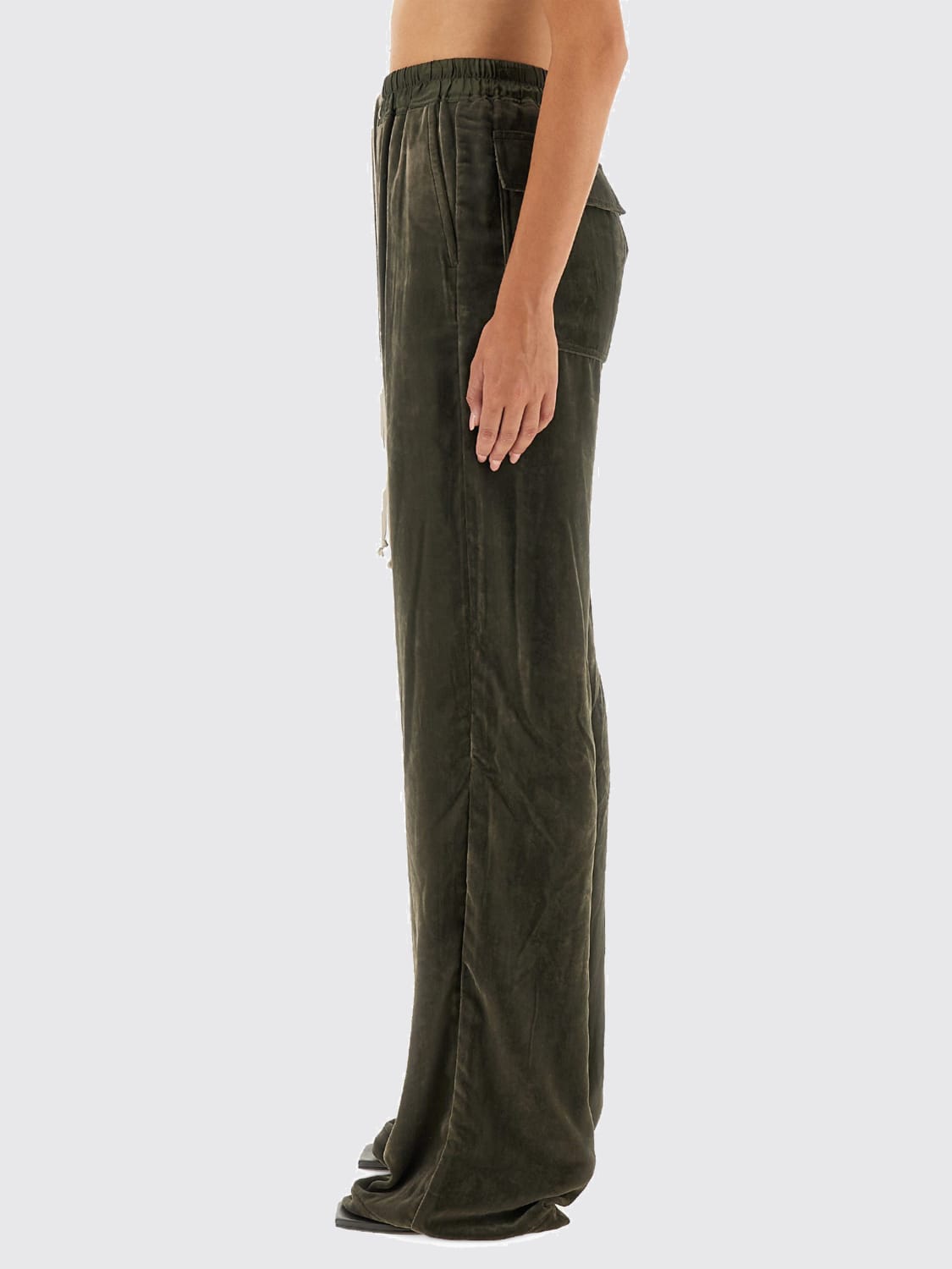 RICK OWENS PANTS: Pants woman Rick Owens, Green - Img 4