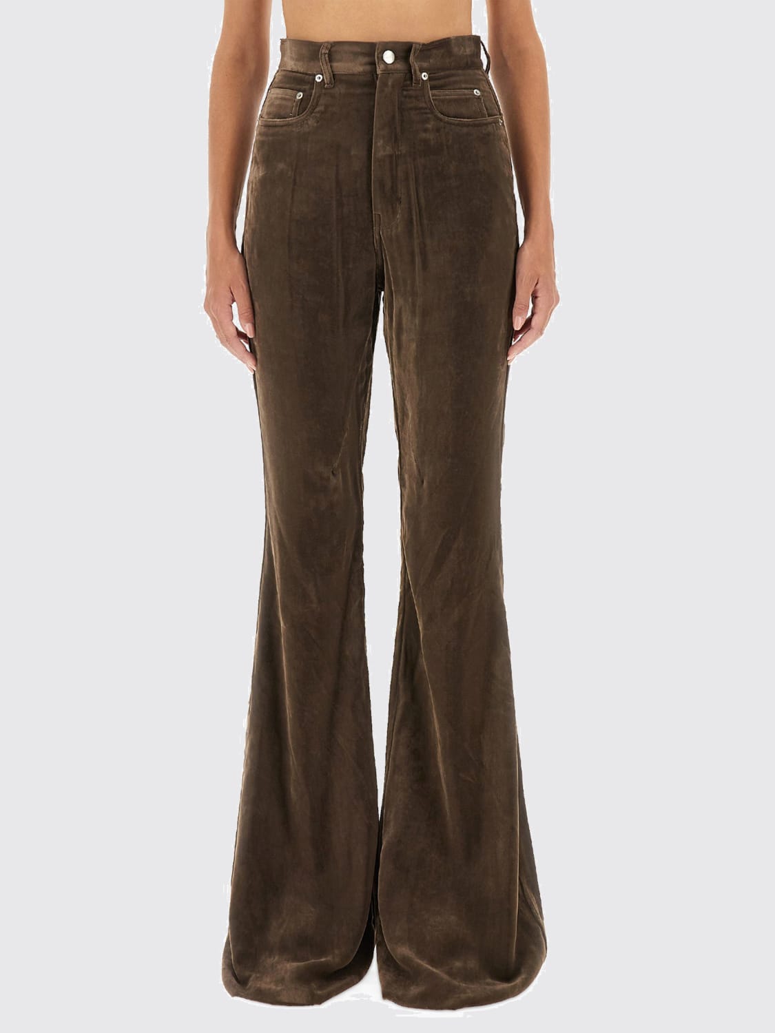 RICK OWENS PANTALON: Pantalon femme Rick Owens, Marron - Img 1
