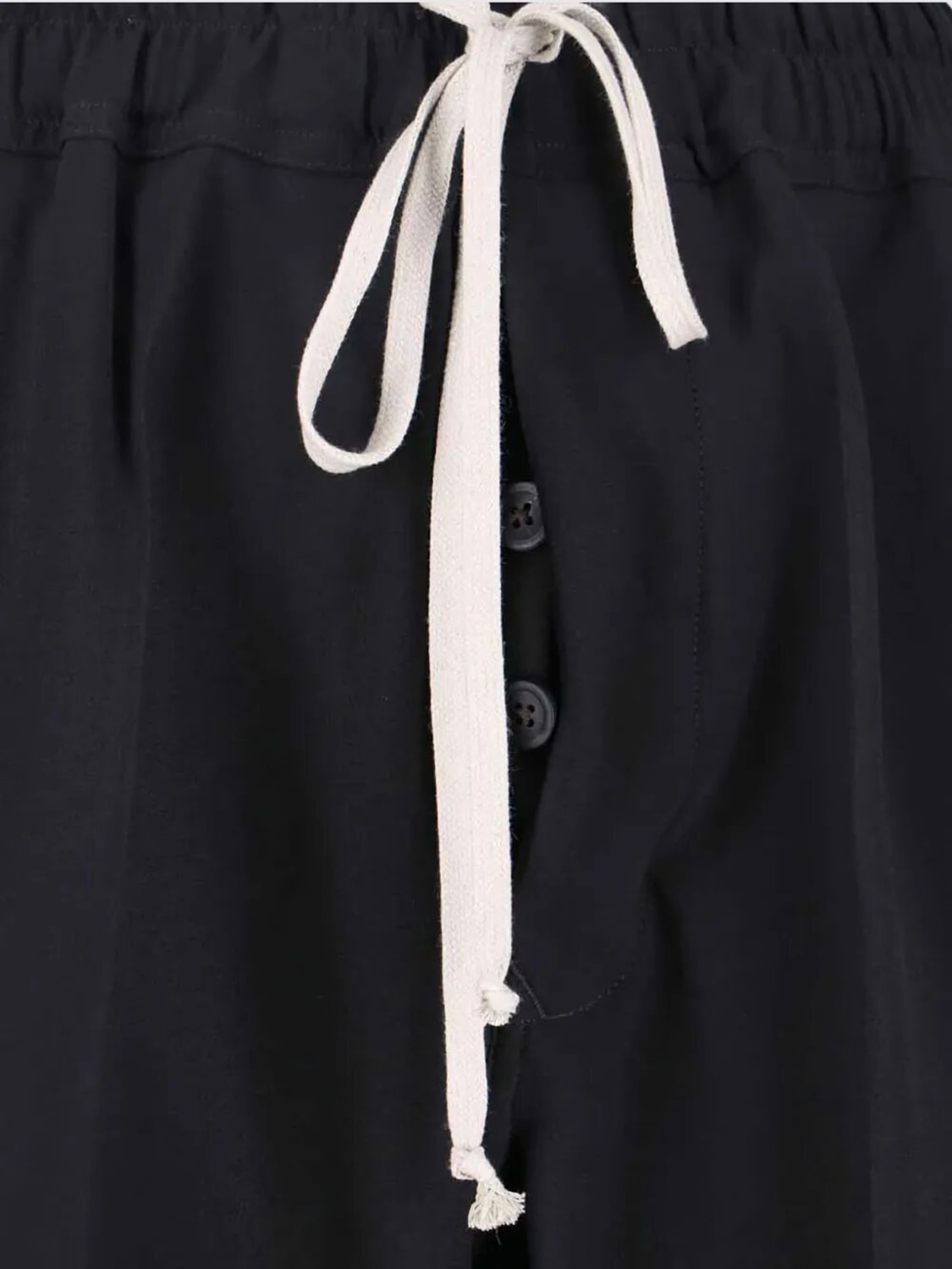 RICK OWENS PANTALONI: Pantalone con coulisse Rick Owens in viscosa , Nero - Img 3