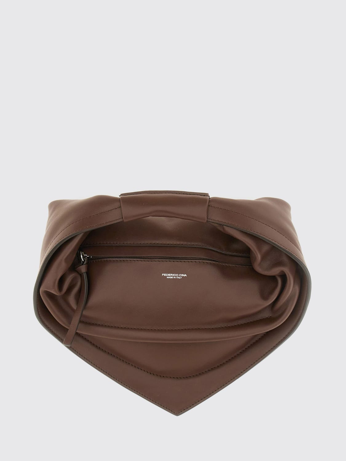 FEDERICO CINA HANDTASCHE: Umhängetasche damen Federico Cina, Braun - Img 1