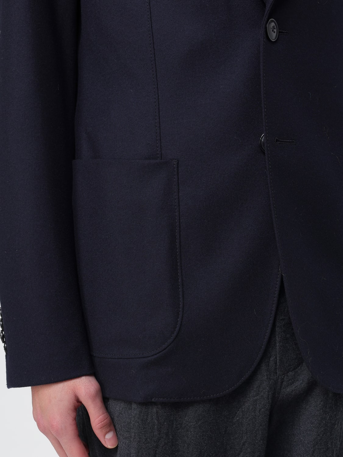 GIORGIO ARMANI JACKET: Jacket men Giorgio Armani, Blue - Img 4