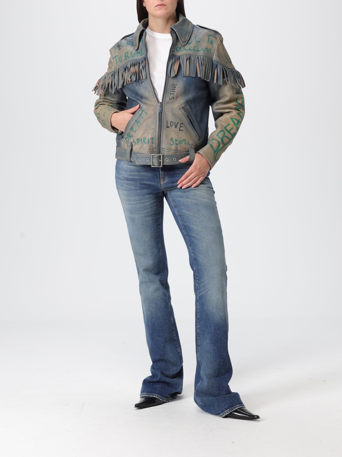 GOLDEN GOOSE JACKET: Jacket woman Golden Goose, Blue - Img 2