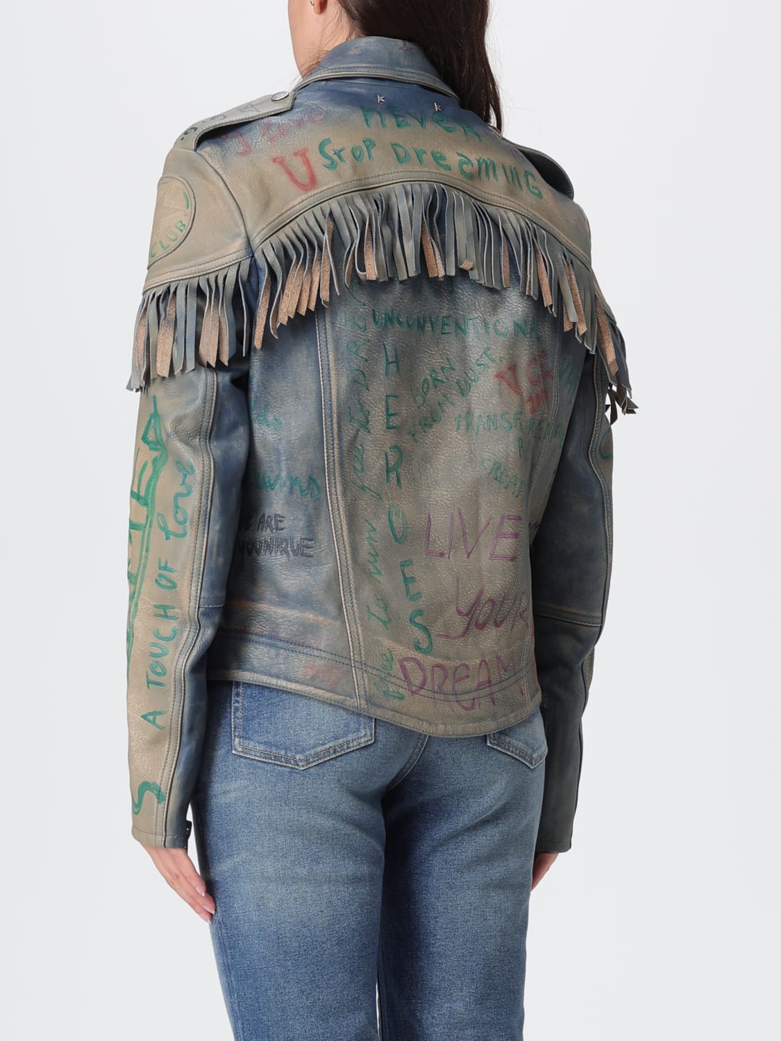 GOLDEN GOOSE JACKET: Jacket woman Golden Goose, Blue - Img 3