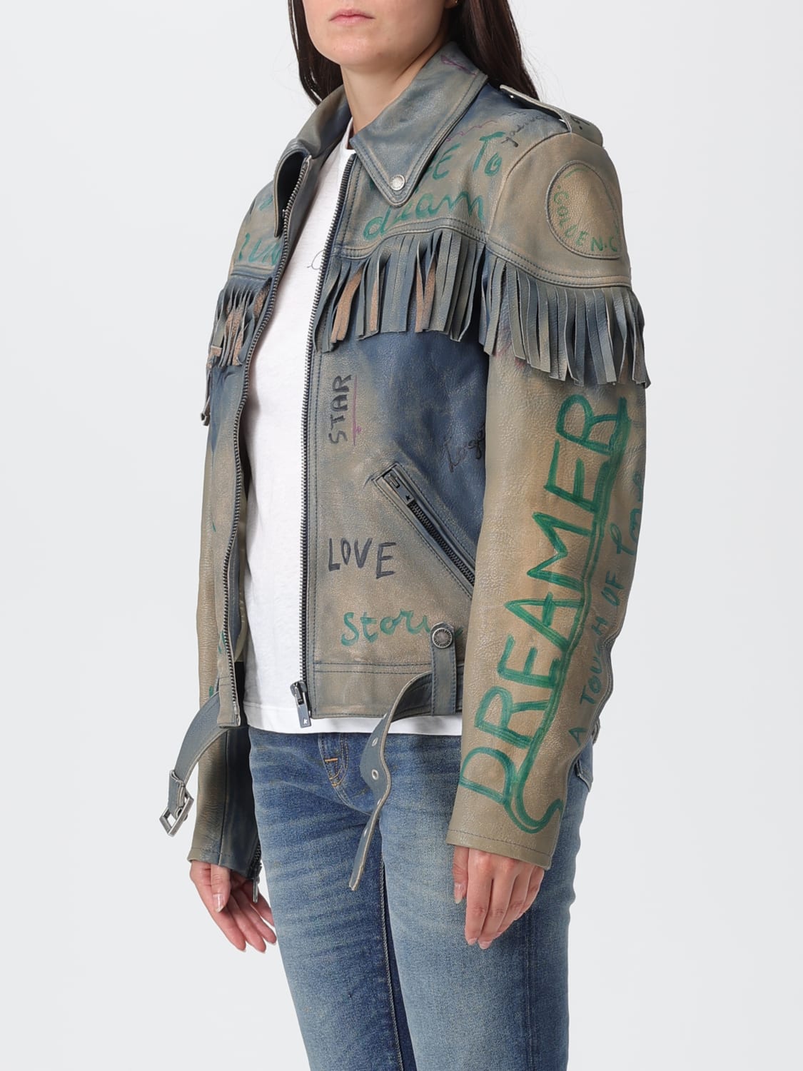 GOLDEN GOOSE JACKET: Jacket woman Golden Goose, Blue - Img 4