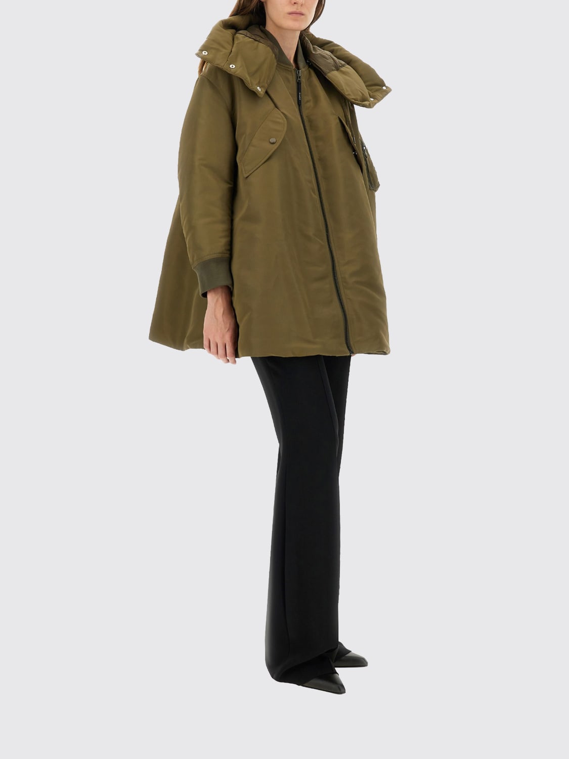 ASPESI COAT: Coat woman Aspesi, Green - Img 2