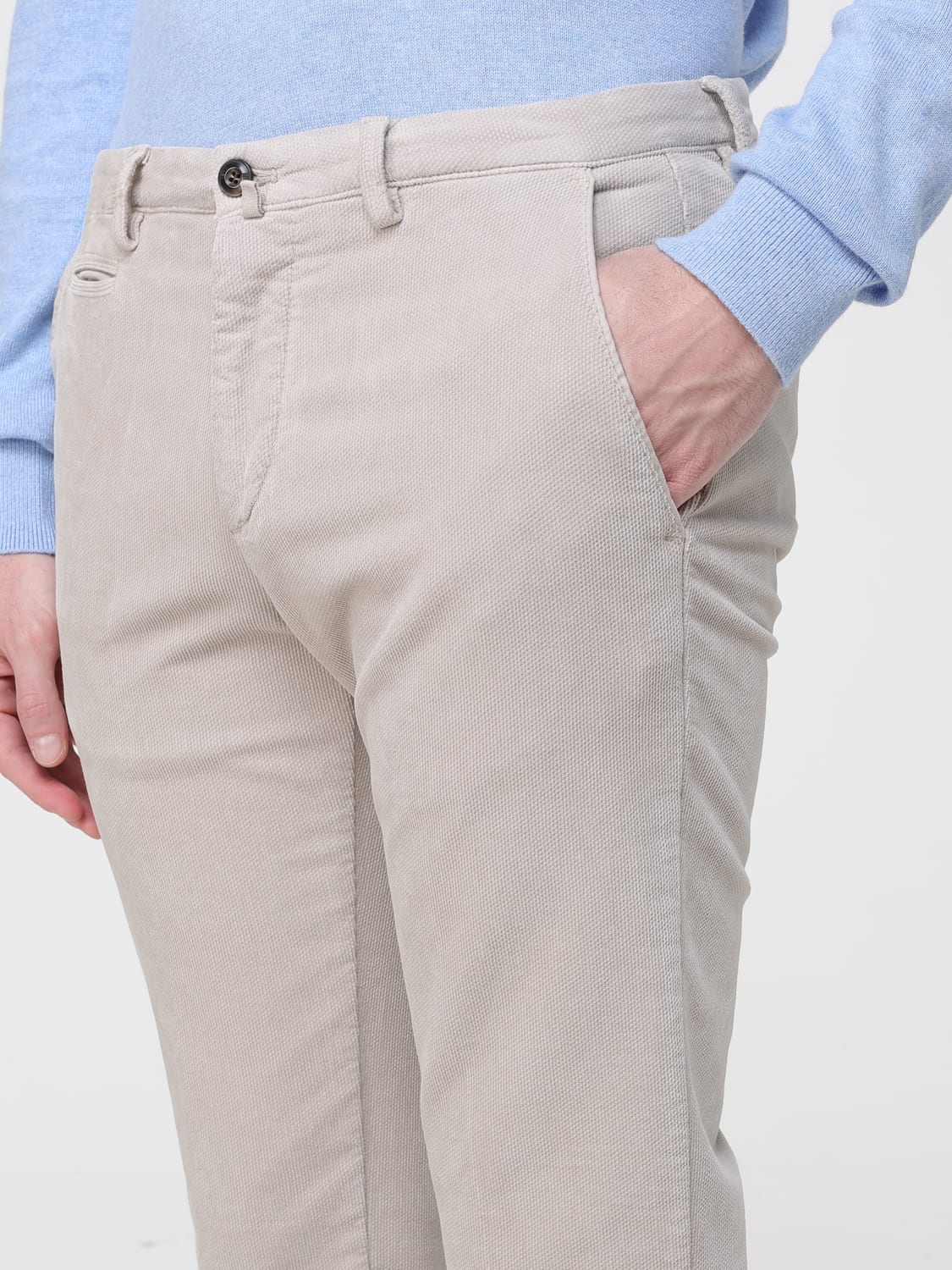 BRIGLIA 1949 裤子: 裤子 男士 Briglia 1949, 米色 - Img 3