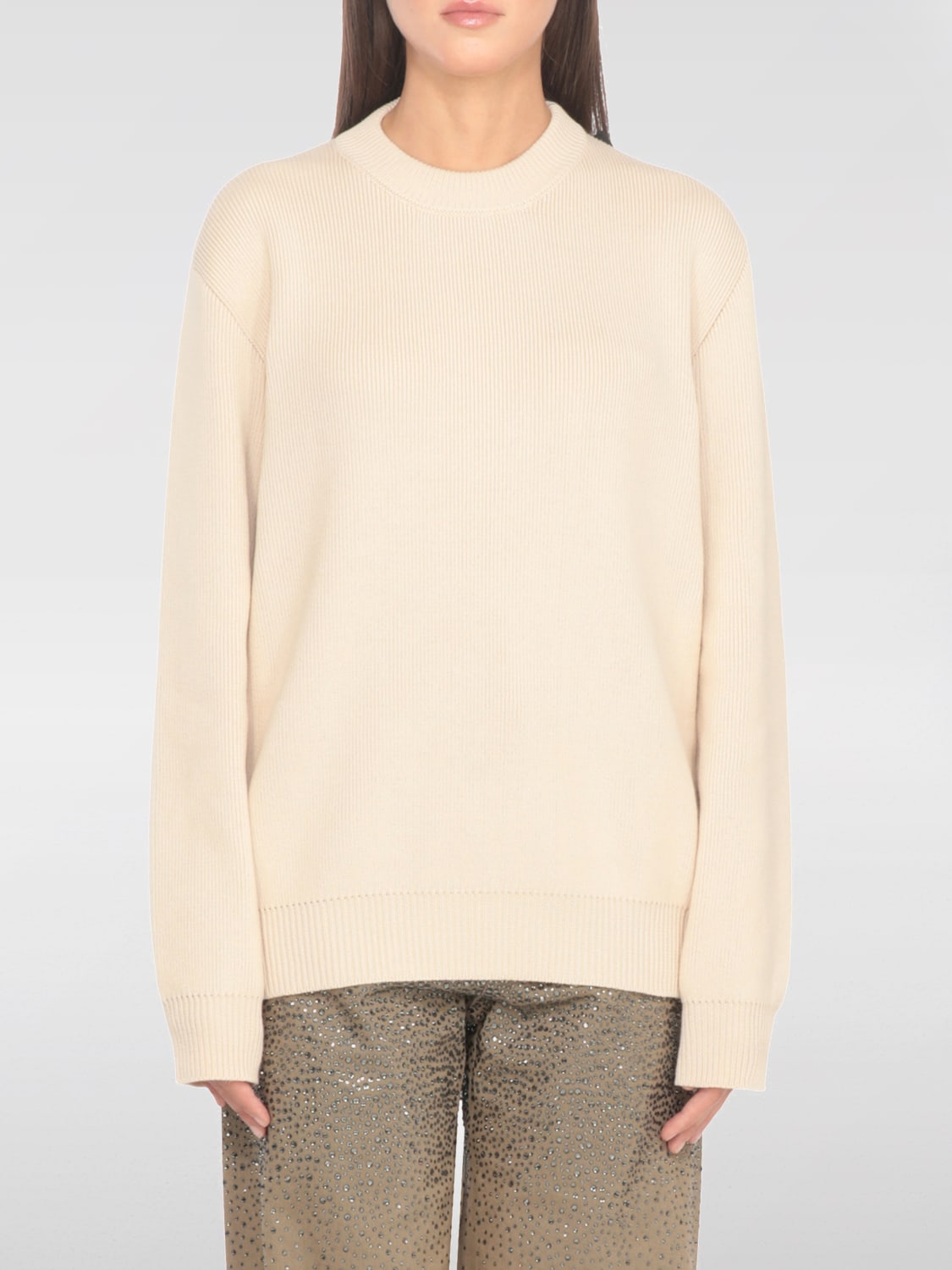 GOLDEN GOOSE SWEATER: Sweater woman Golden Goose, Beige - Img 1