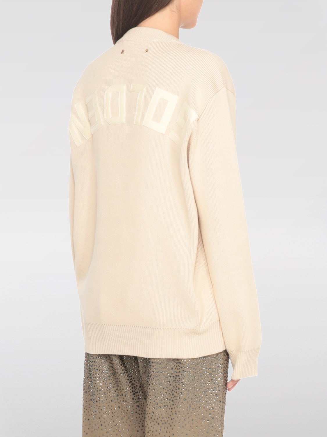 GOLDEN GOOSE SWEATER: Sweater woman Golden Goose, Beige - Img 3