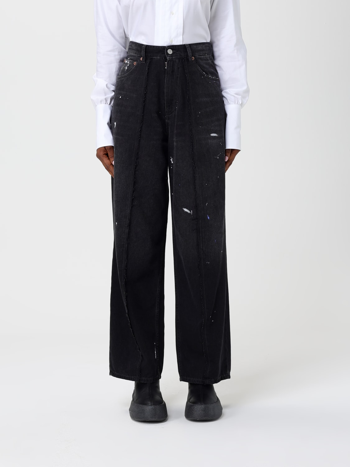 MM6 MAISON MARGIELA PANTS: Pants woman Mm6 Maison Margiela, Black - Img 1