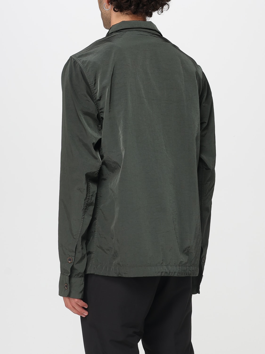 RANRA GIACCA: Overshirt Ranra in nylon , Fango - Img 2