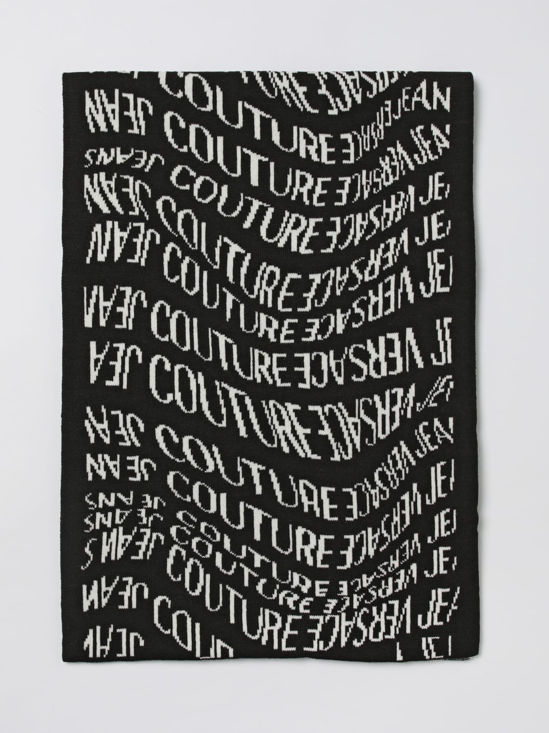 VERSACE JEANS COUTURE SCARF: Scarf men Versace Jeans Couture, Black - Img 1