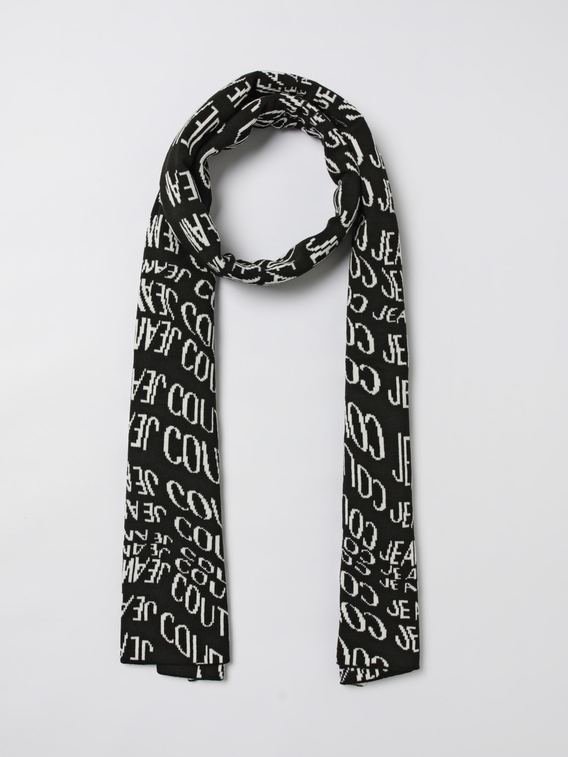 VERSACE JEANS COUTURE SCARF: Scarf men Versace Jeans Couture, Black - Img 2