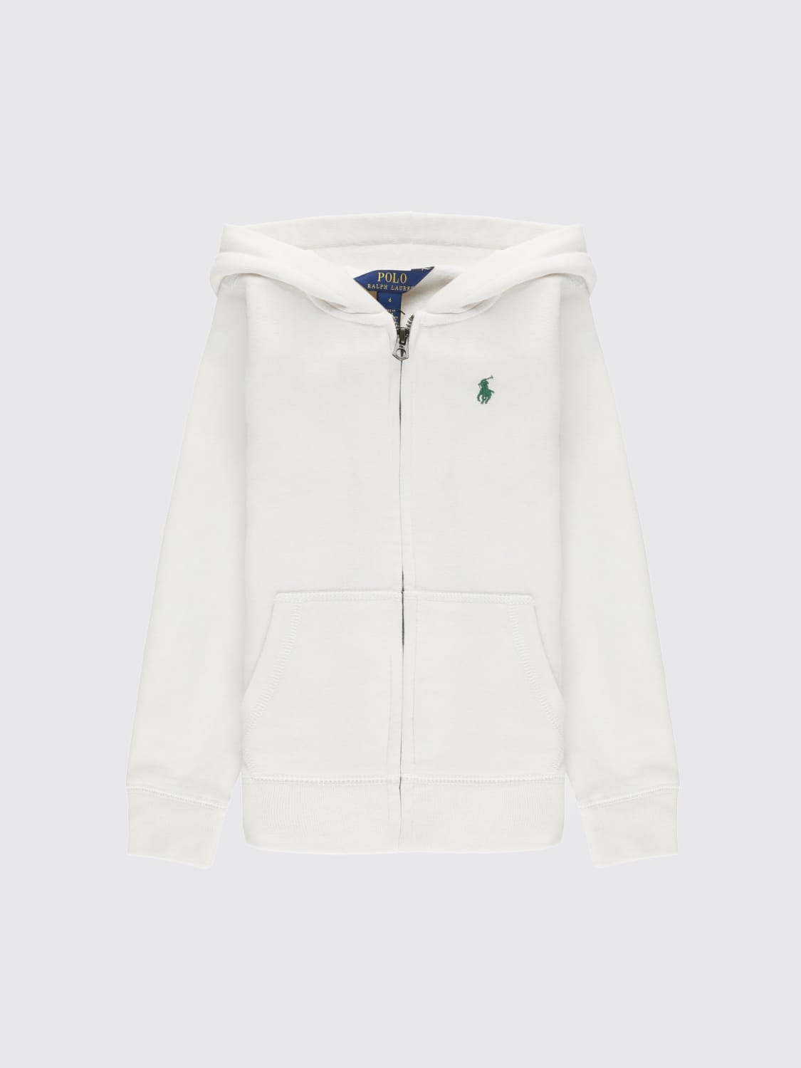 POLO RALPH LAUREN SWEATER: Sweater kids Polo Ralph Lauren, White - Img 1