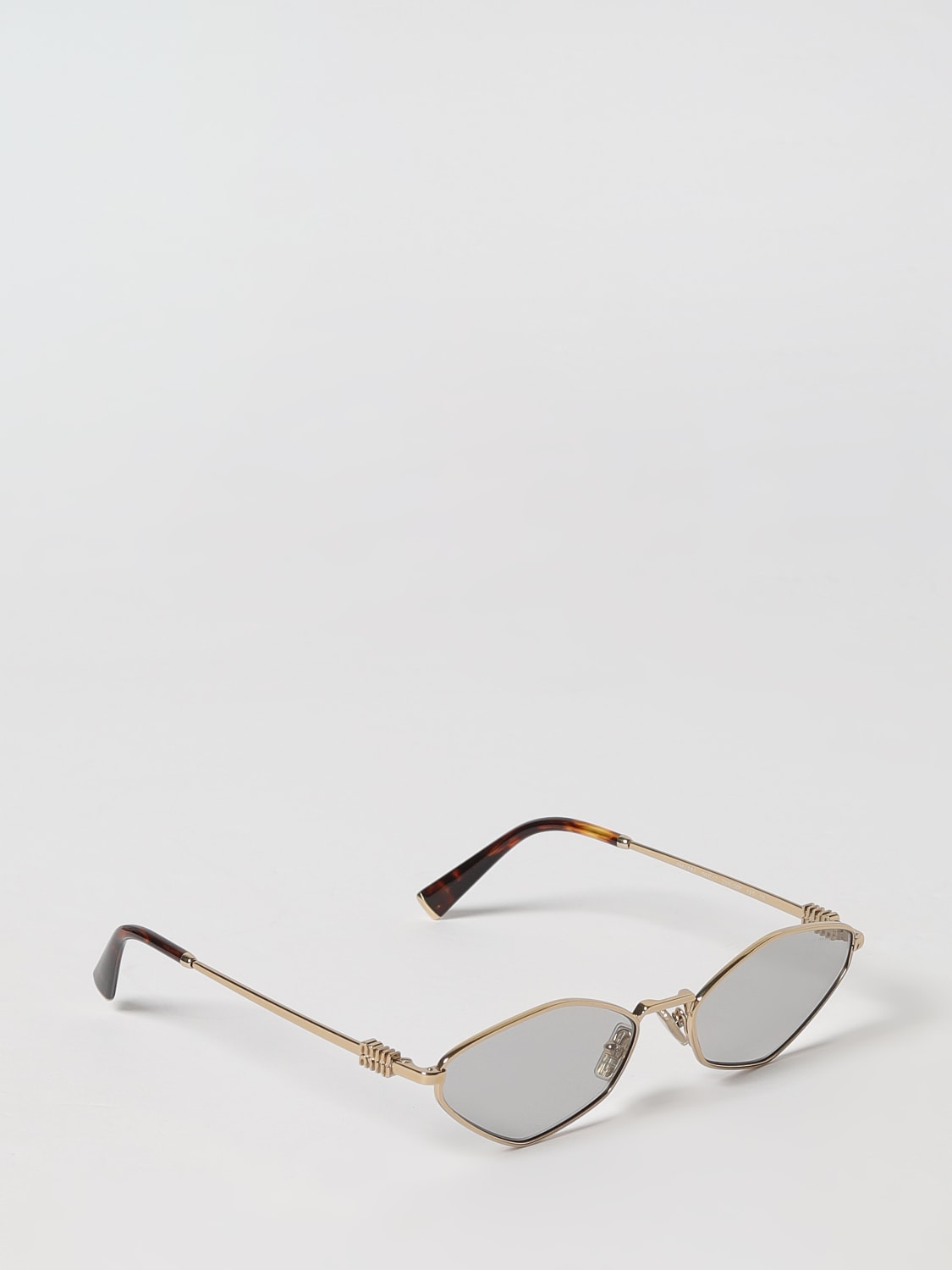 MIU MIU SUNGLASSES: Sunglasses woman Miu Miu, Gold - Img 1