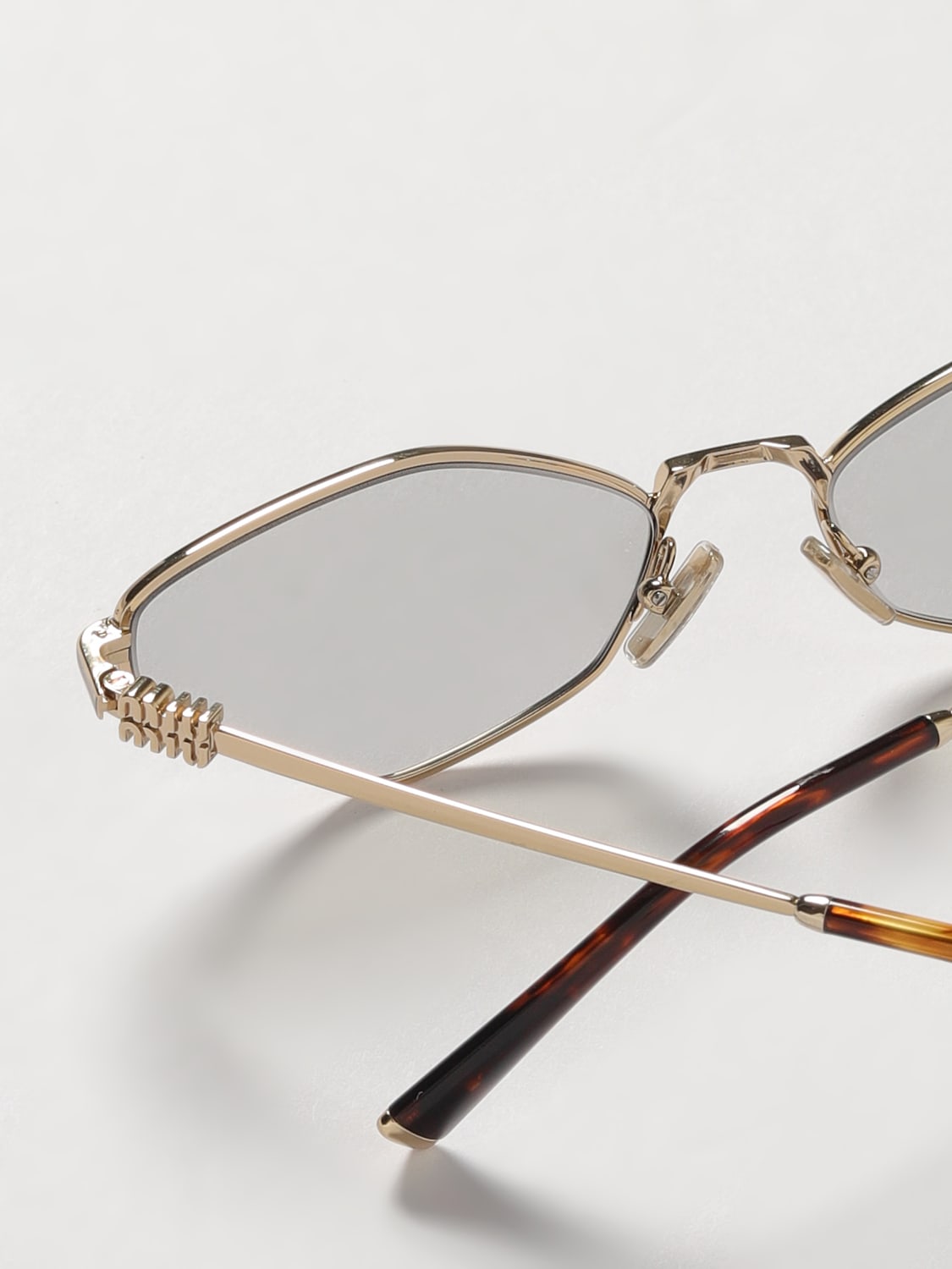 MIU MIU SUNGLASSES: Sunglasses woman Miu Miu, Gold - Img 4