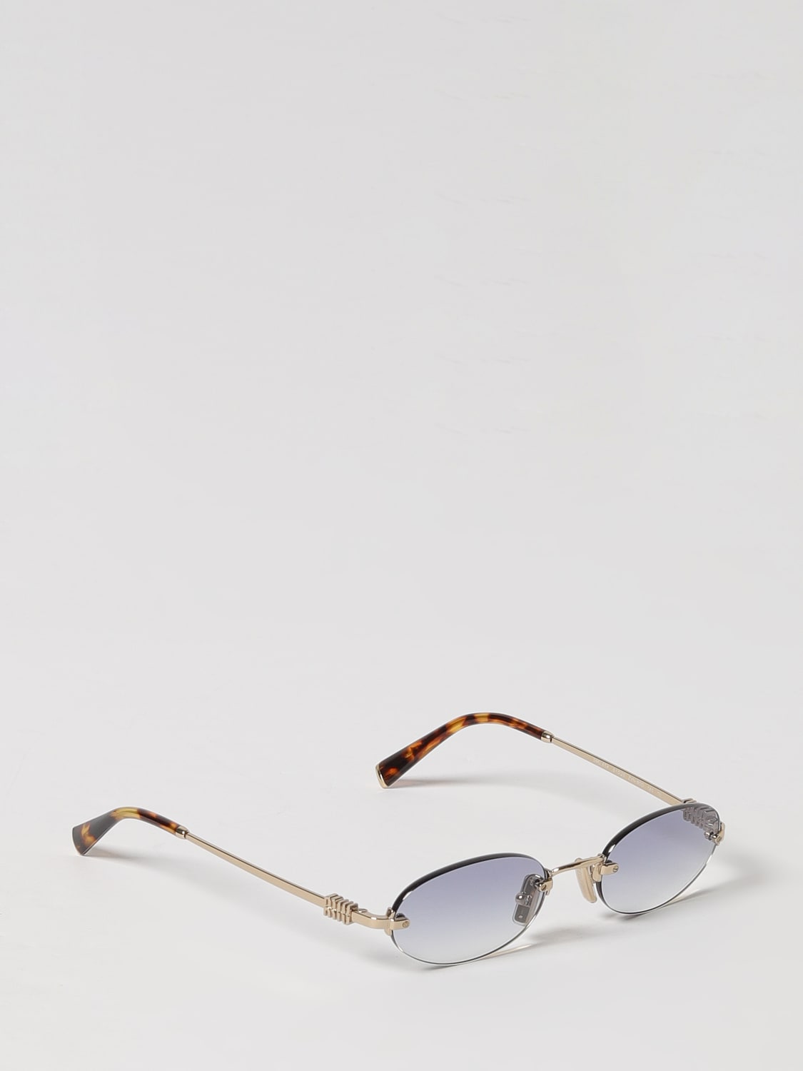 MIU MIU SUNGLASSES: Sunglasses woman Miu Miu, Gold - Img 1