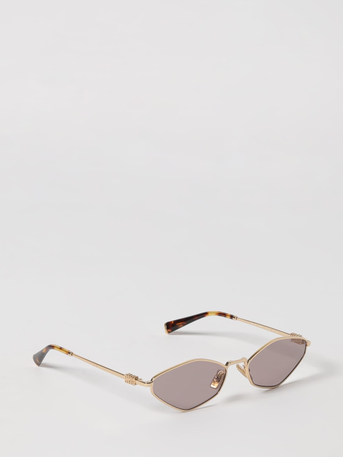 MIU MIU SUNGLASSES: Sunglasses woman Miu Miu, Gold - Img 1