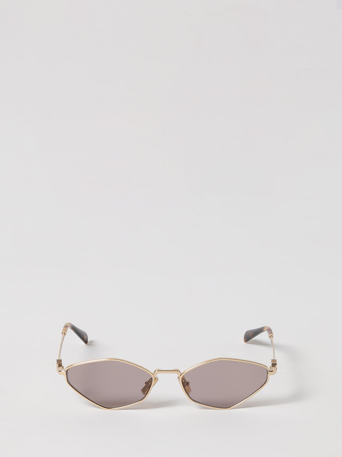 MIU MIU SUNGLASSES: Sunglasses woman Miu Miu, Gold - Img 2