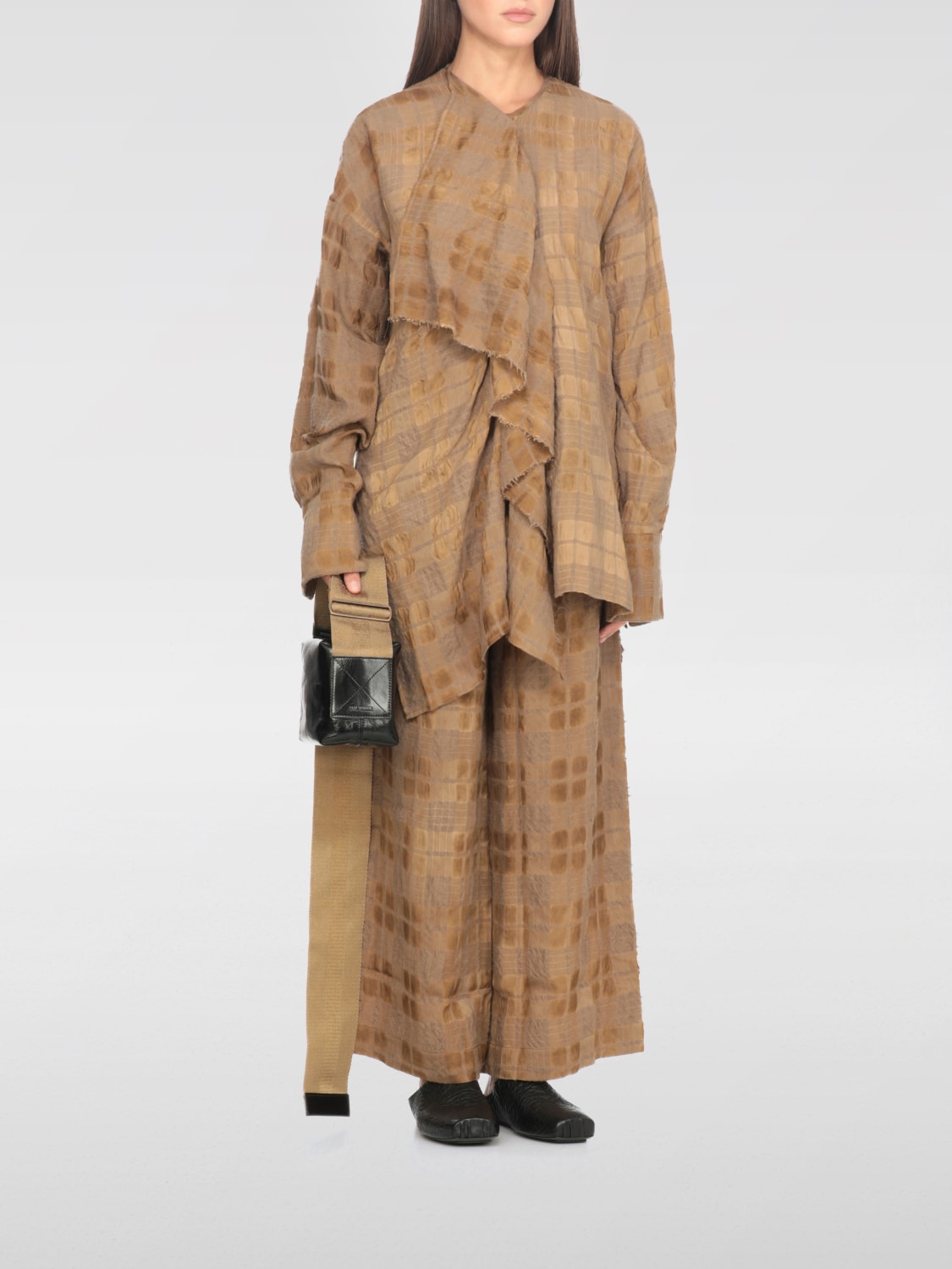 UMA WANG HEMDBLUSE: Hemdbluse damen Uma Wang, Beige - Img 2