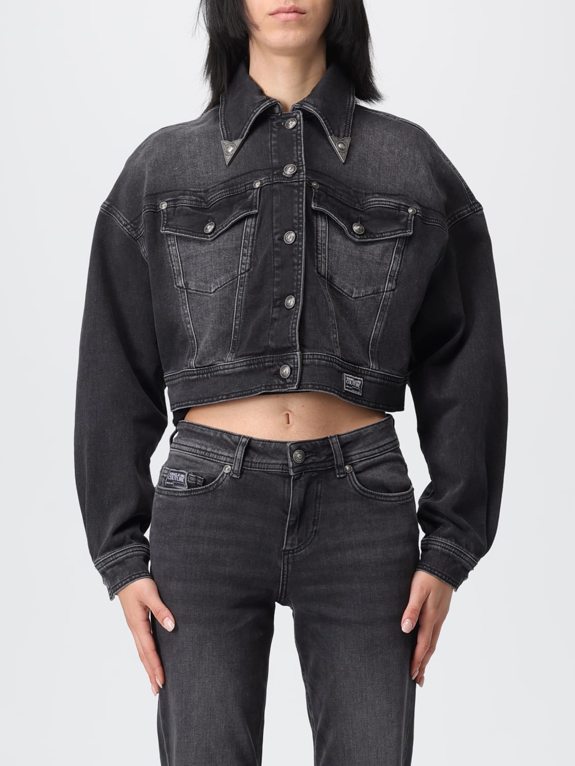 VERSACE JEANS COUTURE JACKE: Jacke damen Versace Jeans Couture, Schwarz - Img 1