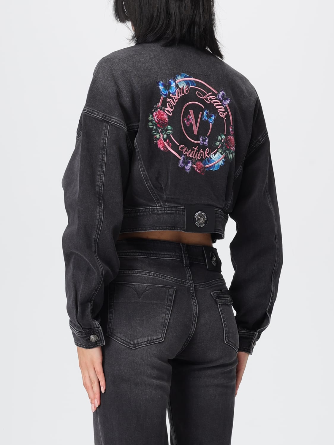VERSACE JEANS COUTURE JACKE: Jacke damen Versace Jeans Couture, Schwarz - Img 2