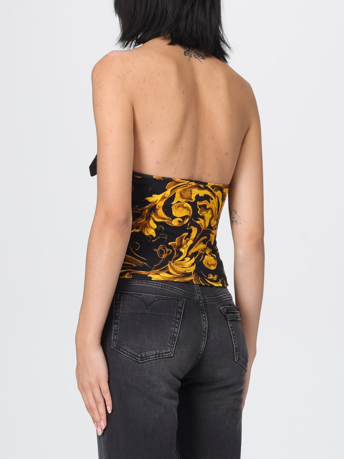 VERSACE JEANS COUTURE TOP: Top woman Versace Jeans Couture, Black - Img 2