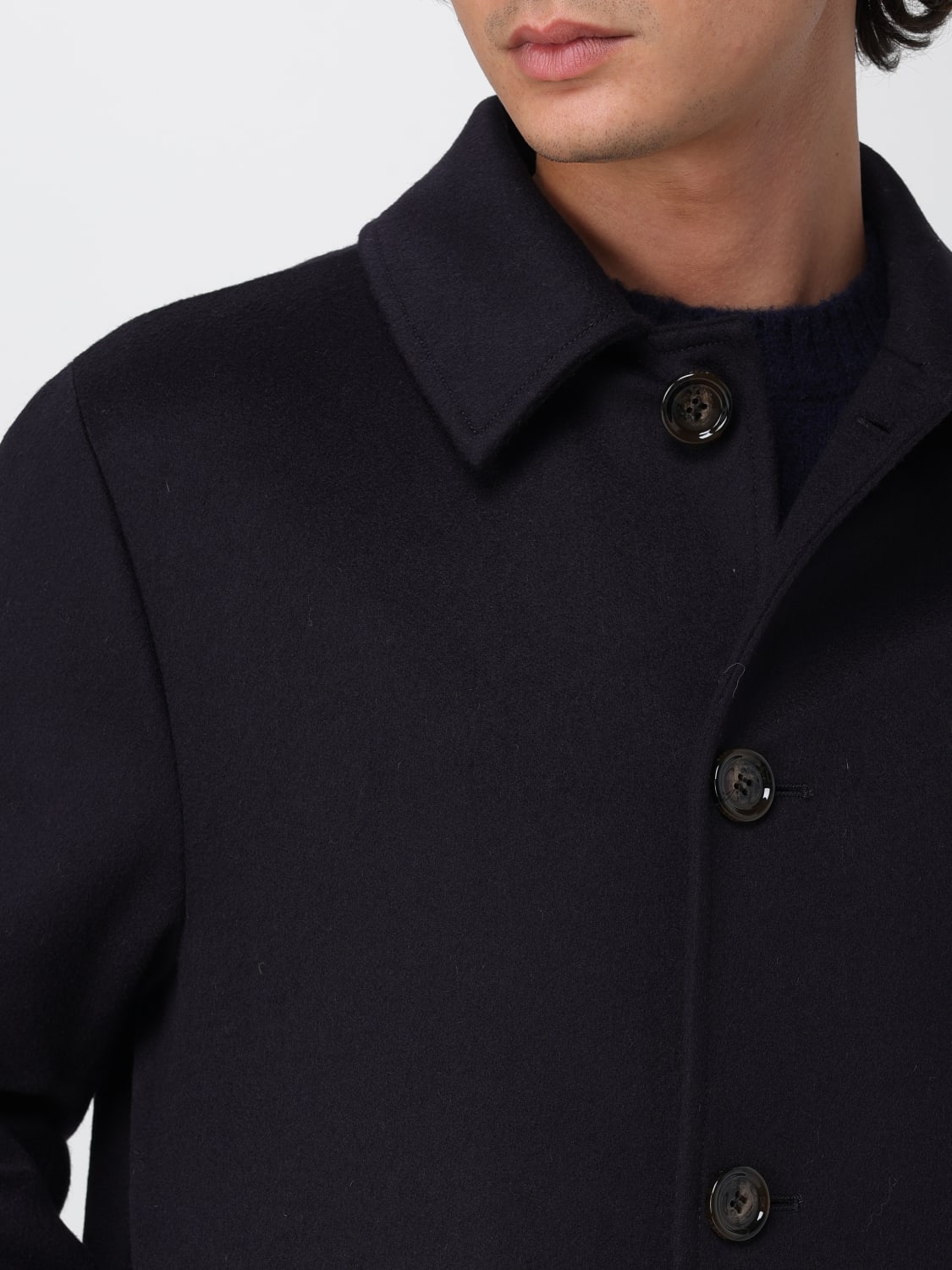 ASPESI MANTEL: Mantel herren Aspesi, Blau - Img 5