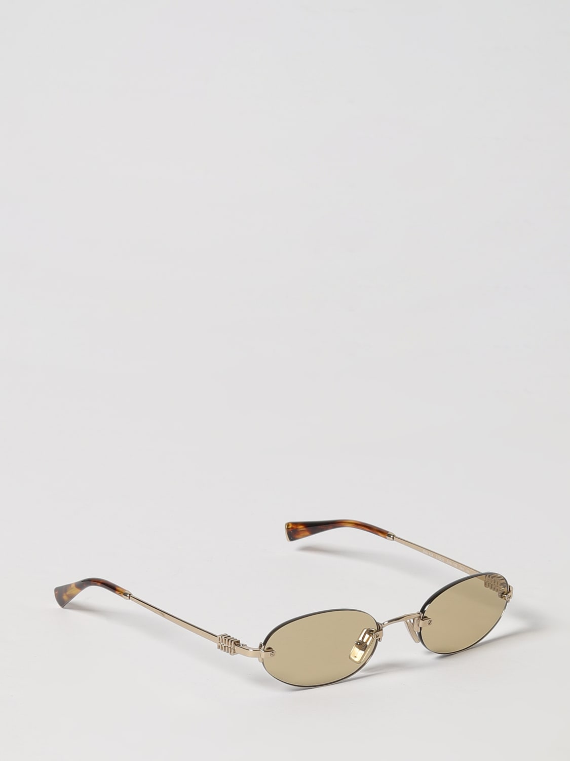 MIU MIU SUNGLASSES: Sunglasses woman Miu Miu, Gold - Img 1