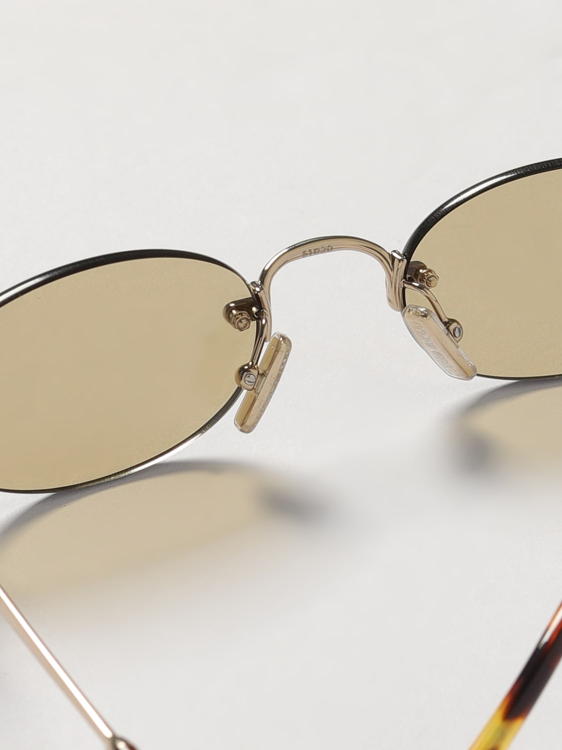 MIU MIU SUNGLASSES: Sunglasses woman Miu Miu, Gold - Img 4