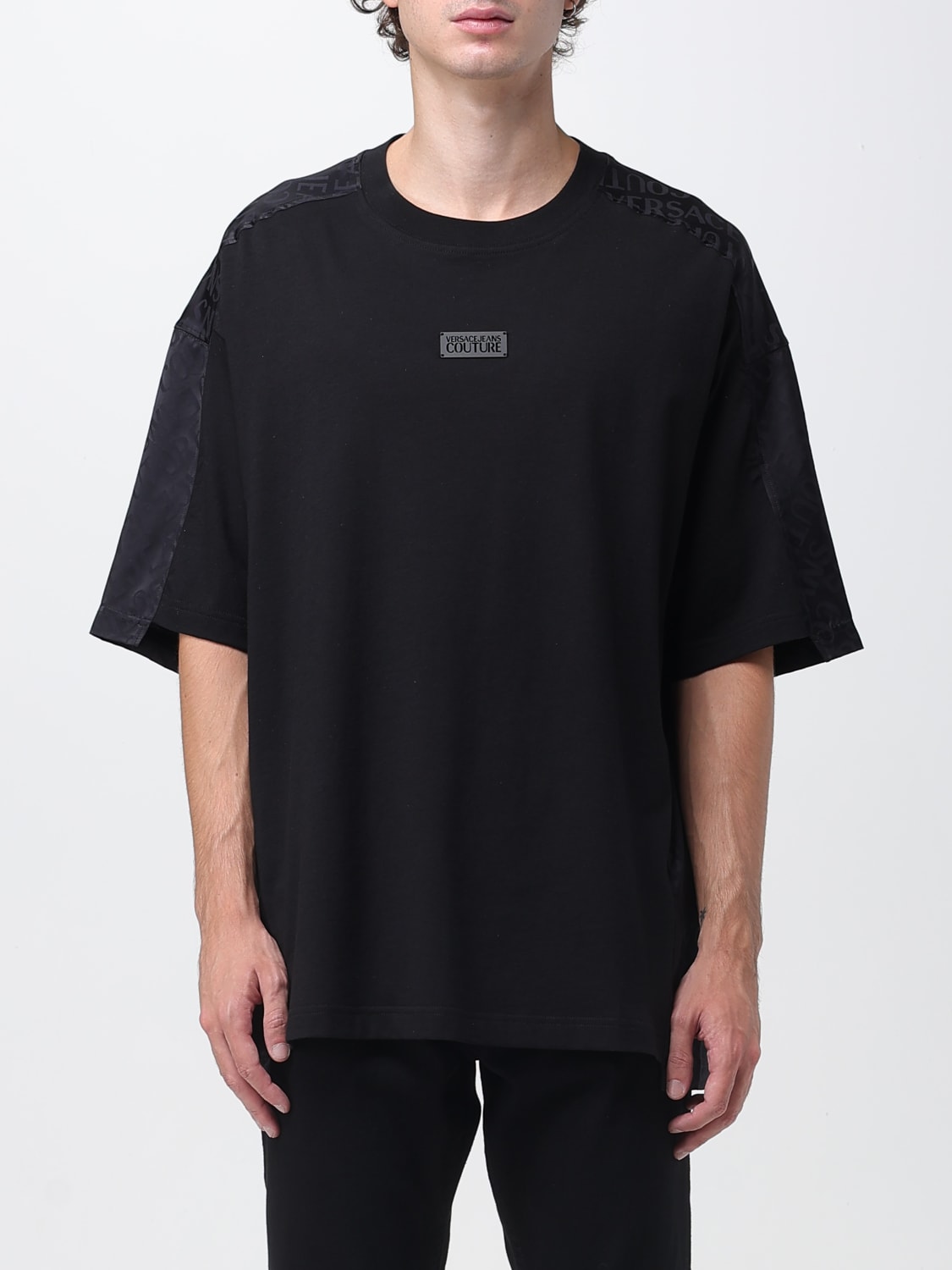 VERSACE JEANS COUTURE T-SHIRT: T-shirt men Versace Jeans Couture, Black - Img 1