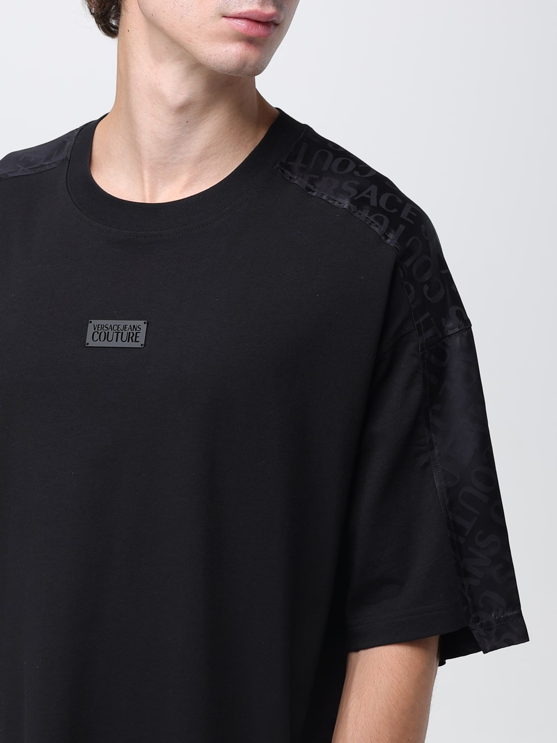 VERSACE JEANS COUTURE T-SHIRT: T-shirt men Versace Jeans Couture, Black - Img 3