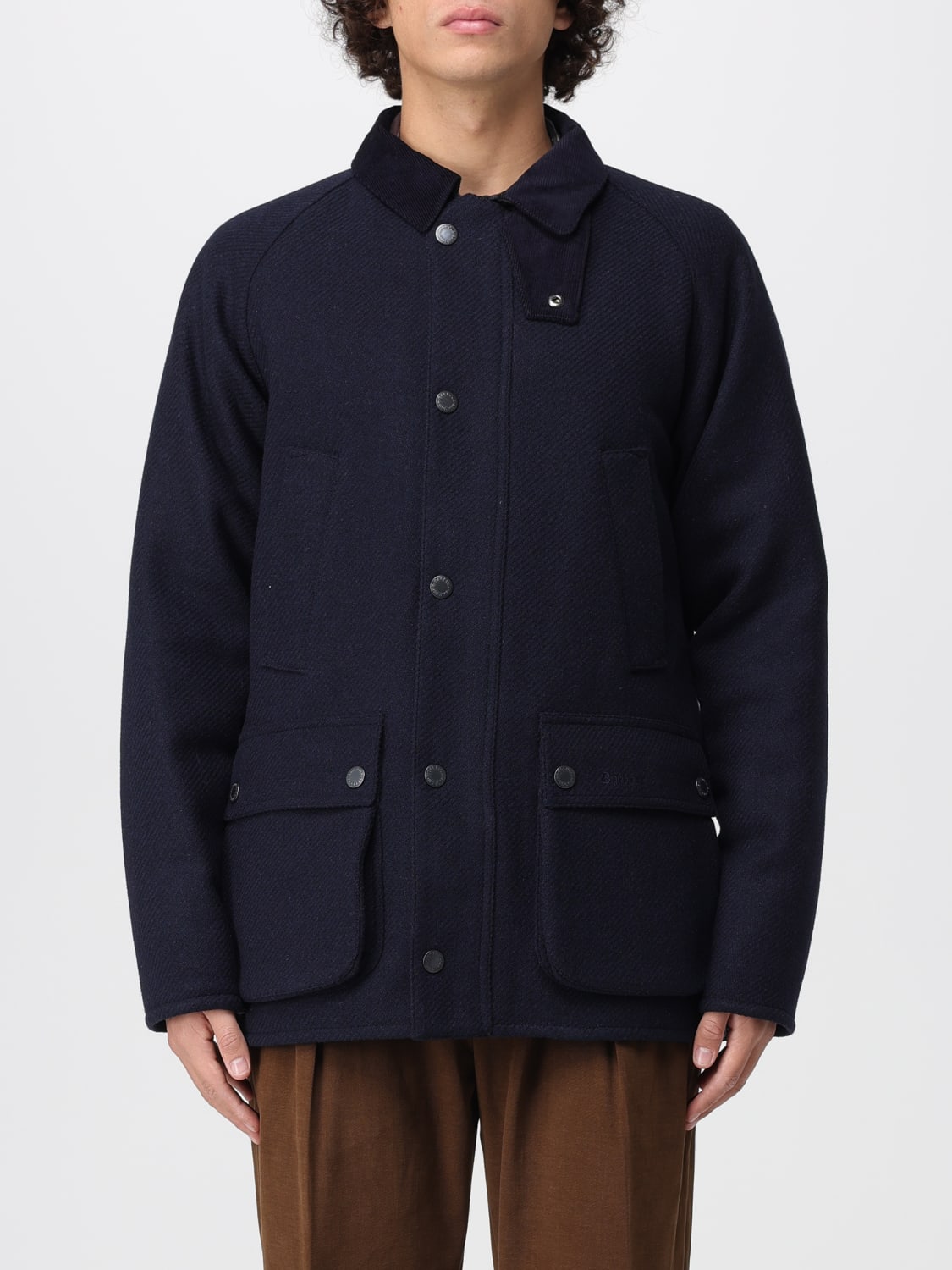 BARBOUR COAT: Jacket men Barbour, Blue - Img 1
