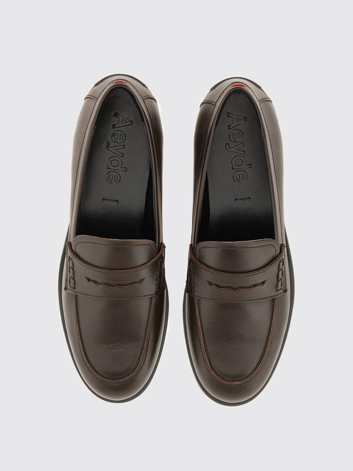 AEYDE LOAFER: Shoes woman Aeyde, Brown - Img 4