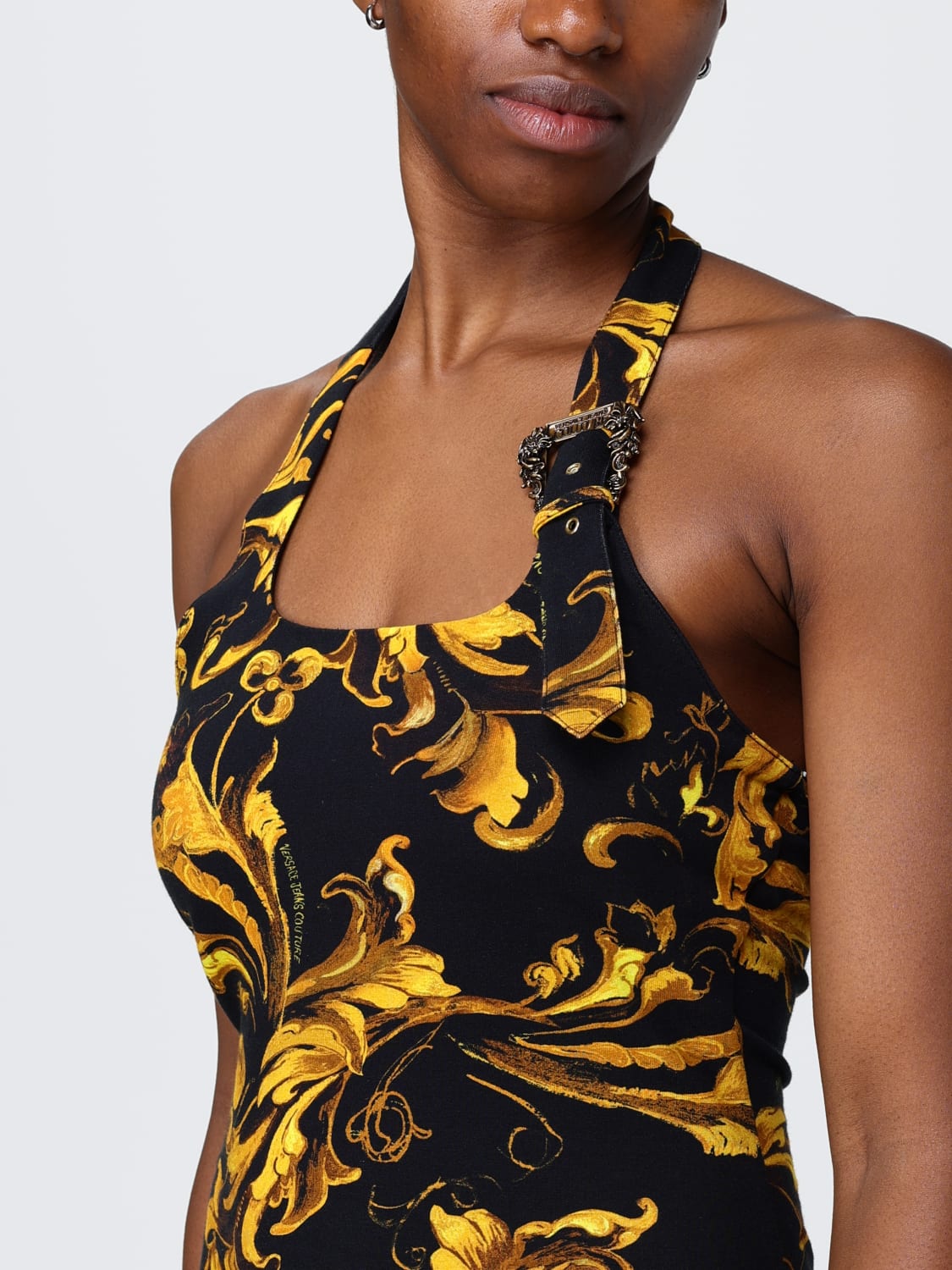 VERSACE JEANS COUTURE DRESS: Dress woman Versace Jeans Couture, Black - Img 3