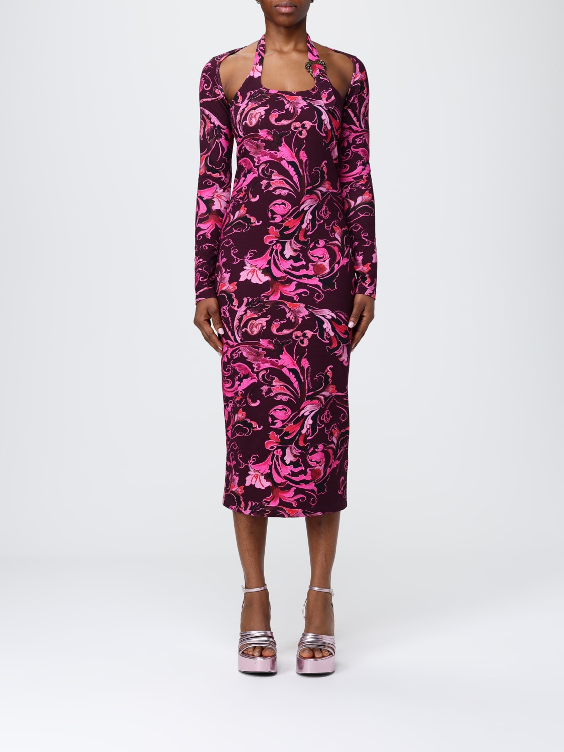 VERSACE JEANS COUTURE DRESS: Dress woman Versace Jeans Couture, Violet - Img 1