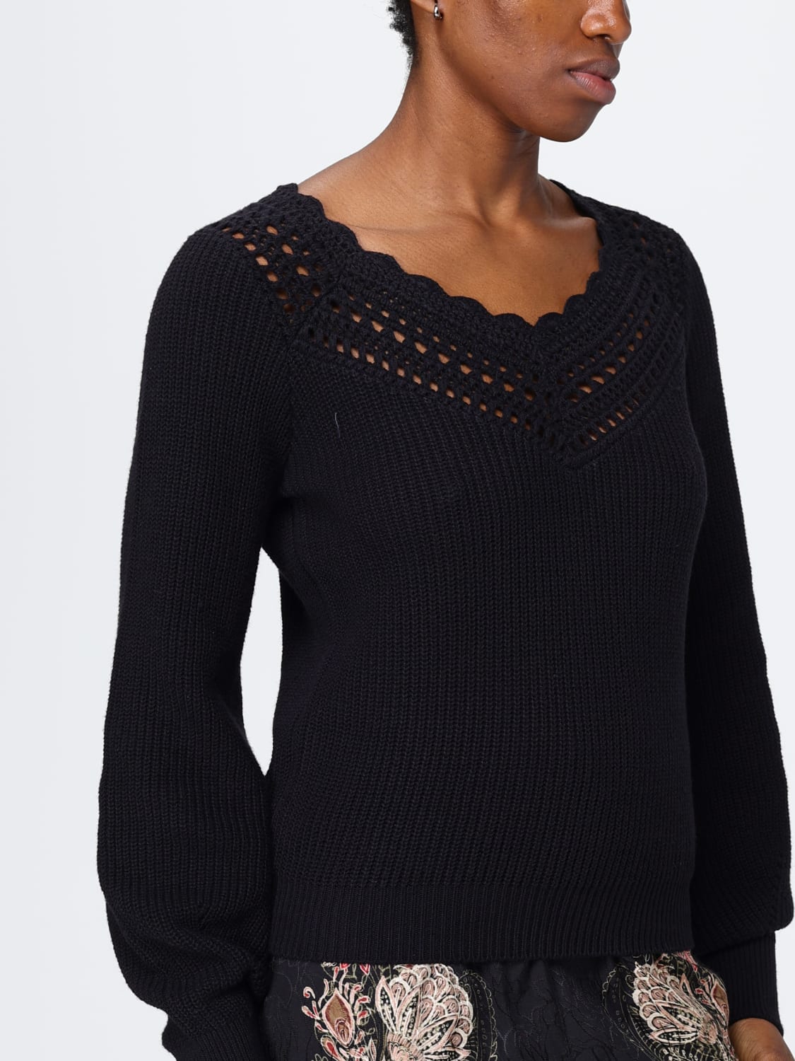 TWINSET SWEATER: Sweater woman Twinset, Black - Img 3