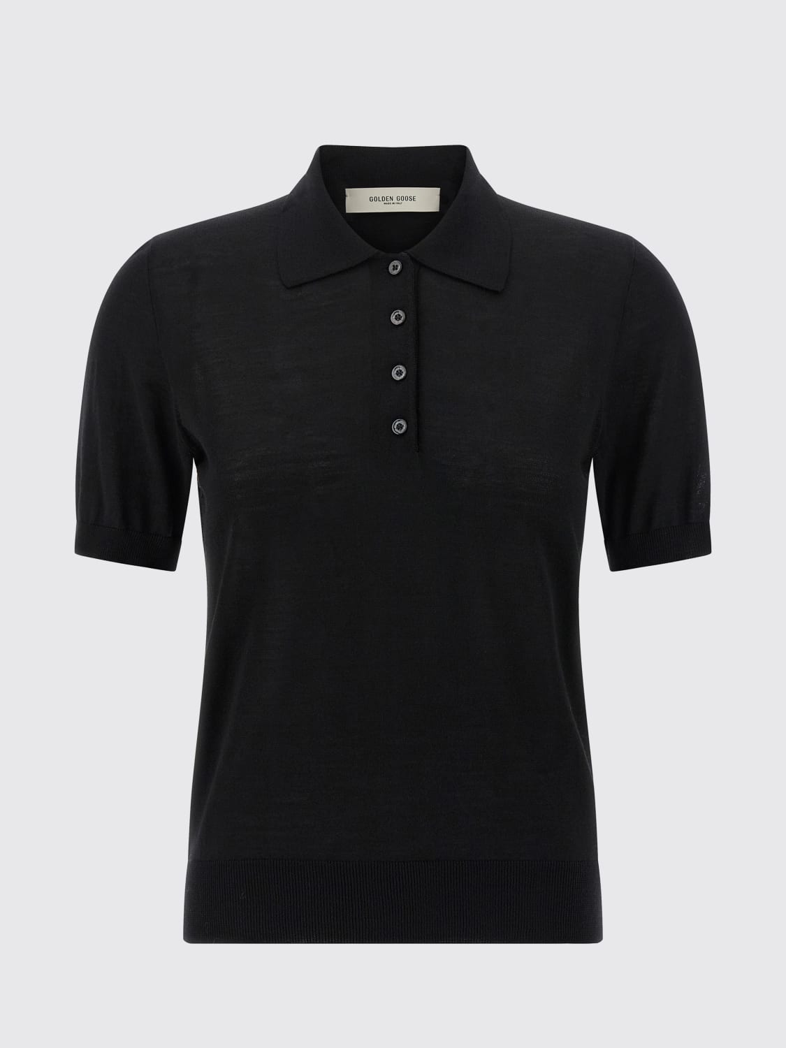 GOLDEN GOOSE POLO: Polo mujer Golden Goose, Negro - Img 1