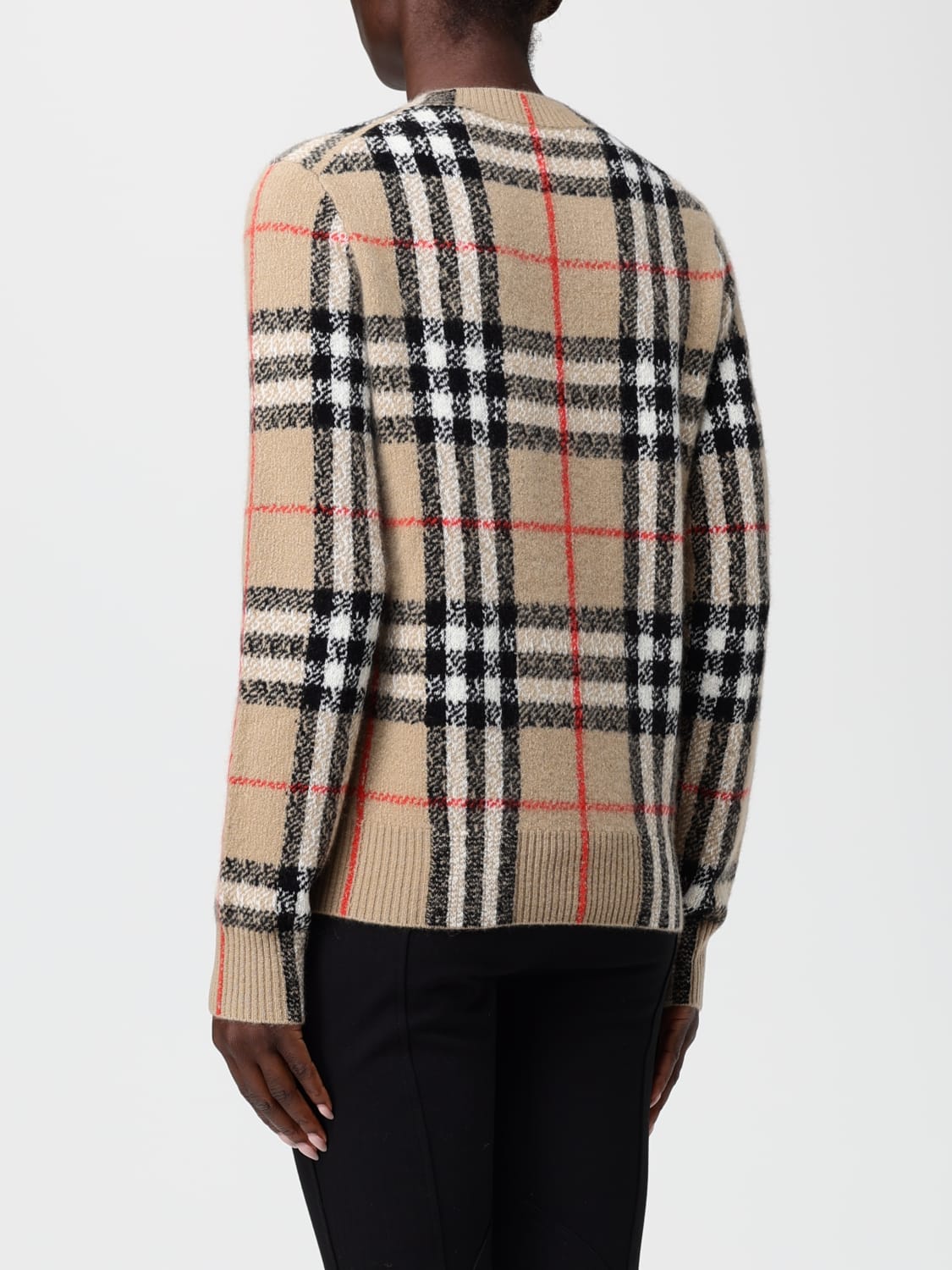 BURBERRY SWEATER: Cardigan woman Burberry, Beige - Img 3