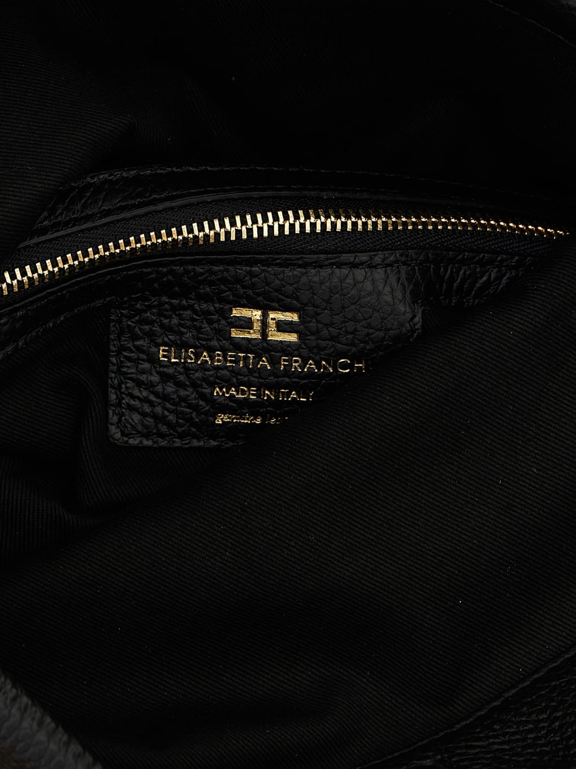 ELISABETTA FRANCHI BORSA A SPALLA: Borsa Elisabetta Franchi in pelle , Nero - Img 4