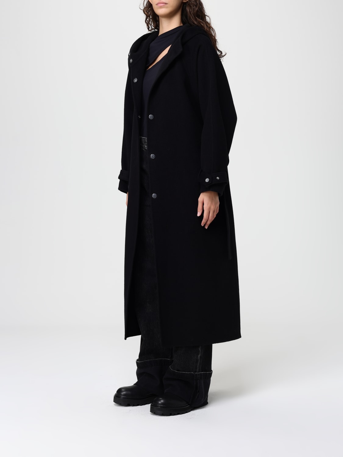PINKO COAT: Trench coat woman Pinko, Black - Img 3