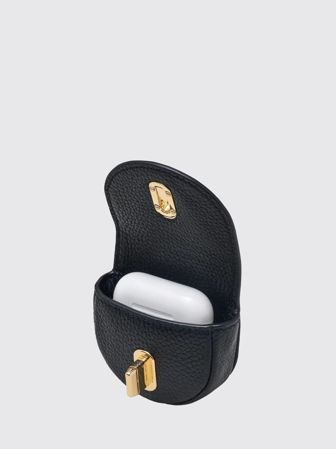 MARC JACOBS BORSA A SPALLA: Borsa The Dual Hobo Marc Jacobs in pelle a grana , Nero - Img 5